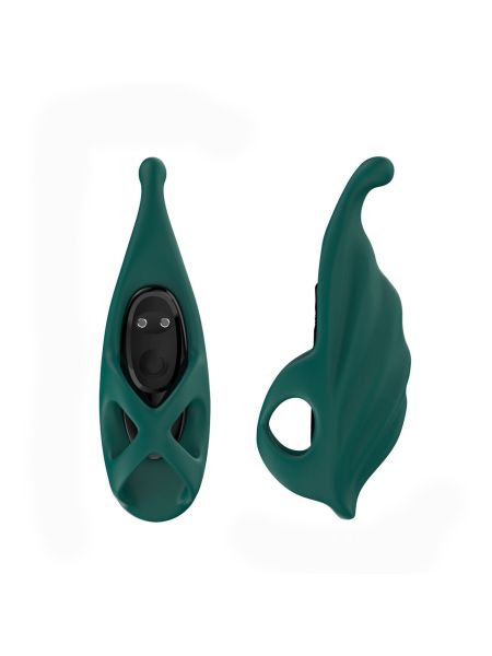 Wielofunkcyjny wibrator masażer na palec Leafman Green - 11